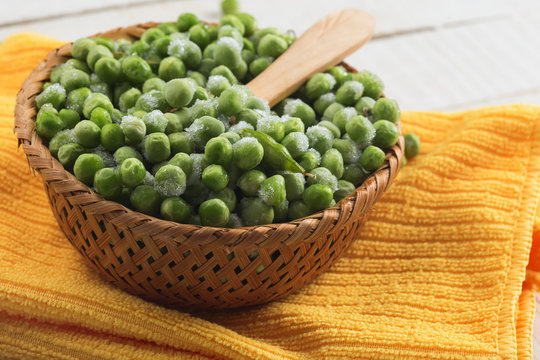 Frozen Peas In Bucket