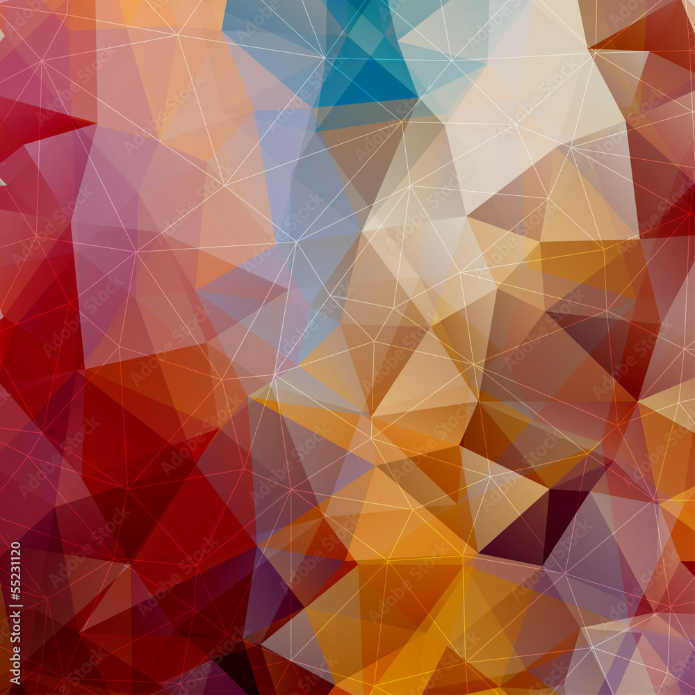 Poster abstract triangle background