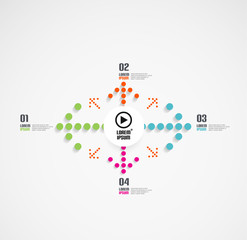 Vector arrow infographics