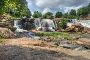 Fototapeta premium HDR Falls Park on The Reedy River