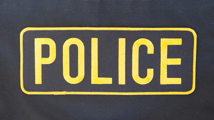 Back of a police coat