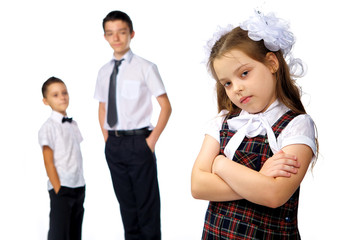 students posing in the studio