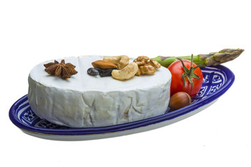 Fresh soft brie cheese
