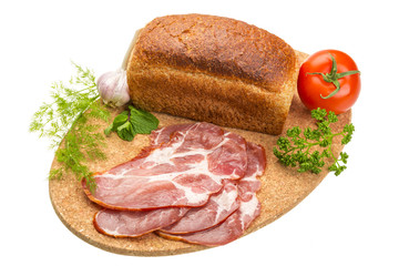 Bacon with vegetables