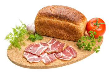 Bacon with vegetables