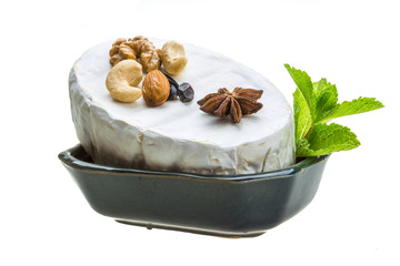 Fresh soft brie cheese