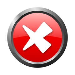 Obraz premium red check mark button