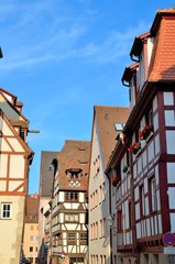 Facwerkhäuser in Nürnberger Altstadt