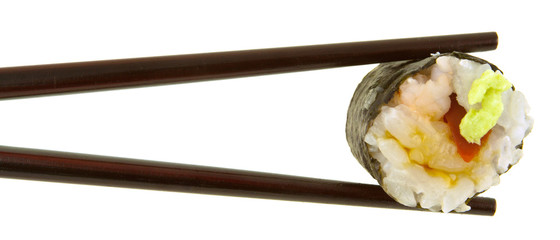 maki crevette et poivron rouge