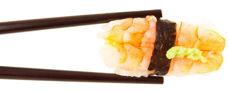 nigiri &agrave; la crevette cuite