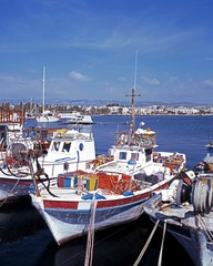 Fototapeta na wymiar Fishing boats, Paphos, Cyprus © Arena Photo UK