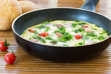 scrambled eggs with tomatoes