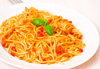Spaghetti whit tomato sauce