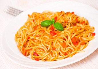Spaghetti whit tomato sauce