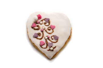 cookie with a heart shape