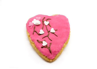 cookie with a heart shape