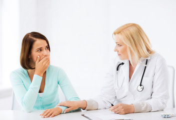 doctor with patient in hospital