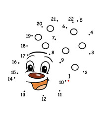 gioco puntini, coccinella