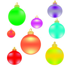 Christmas tree ball. Vector illustration