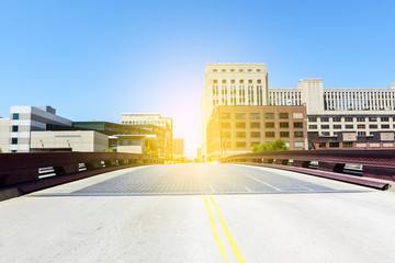 Urban Style - Bridge in city downtown