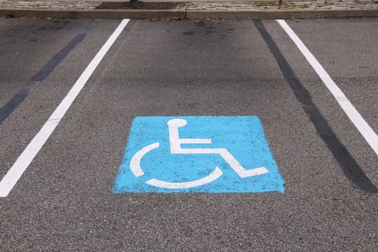 Handicapped parking in USA
