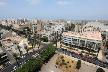 View over the city of Casablanca, Morocco © philipus