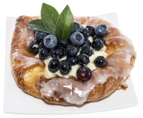 Isolated Blueberry Tart