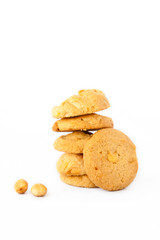 Isolated macadamia cookies