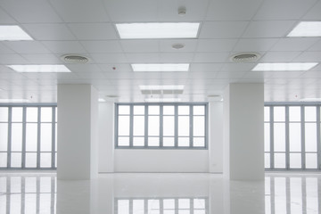 white office with windows light