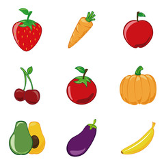 healthy food icons