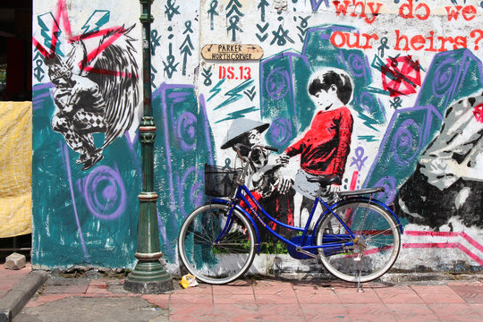 Fototapeta Street art in Yogyakarta - Indonesia