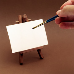 Hand Painting on Tiny Canvas