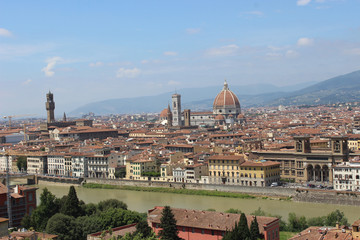Fototapeta na wymiar Panoramiczny widok z Florencji we Włoszech