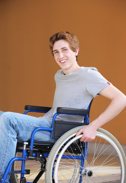 Disabled young man