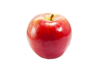 Red apple isolated on white background