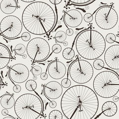 vintage rower bez szwu, tapeta, idealna do wydruków - 55261973