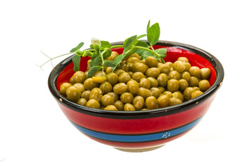 Marinated green peas