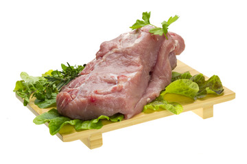 Raw pork meat