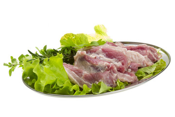 Raw pork meat