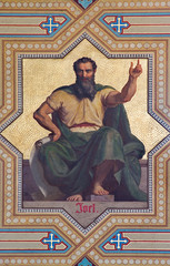 Obraz premium Vienna - Fresco of Amos prophets in Altlerchenfelder church