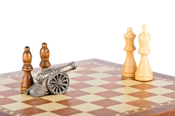White lesions on the chessboard