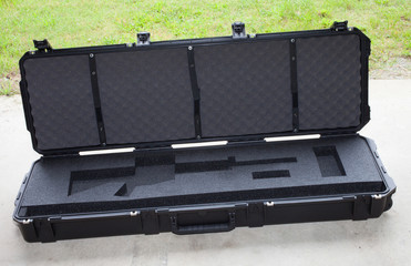 Empty rifle case