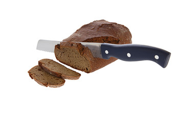 Brot mit Brotmesser