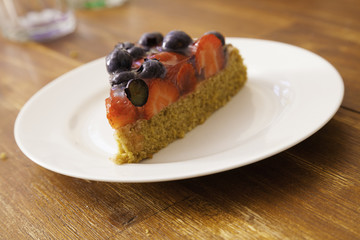 Frischer Obstkuchen