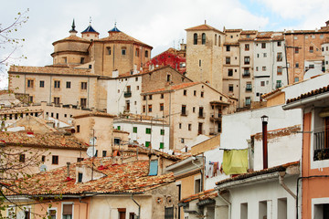 Fototapeta na wymiar Roofs of Cuenca, Castilla La Mancha, Spain.
