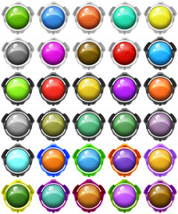 button glossy icon
