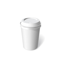 paper cup blank template vector