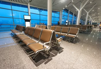 Cercles muraux Aéroport Bench in the shanghai pudong airport