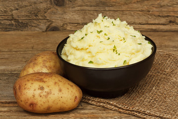 serving mashed potato