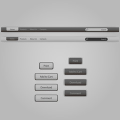 Website vector template